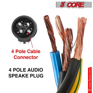 Adaptador Speakon de 5 Pines, Conector de Audio Macho de Alta Calidad para Altavoces - Product Image 6
