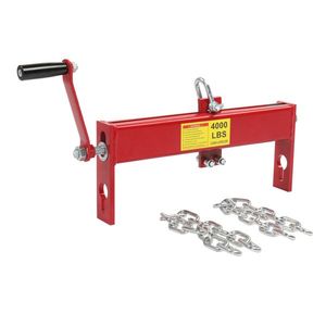 2 Ton/4000lbs Heavy Duty Steel Electric Hoist Engine Load Leveler with 2 Chains Cherry Picker for Shop Crane - Product Image 3