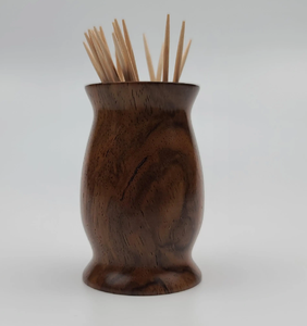 Porta Palillos de Bambú Ecológico de Diseño Clásico con Tapa de Madera, Organizador Compacto para Cocina y Mesa de Comedor - Product Image 1