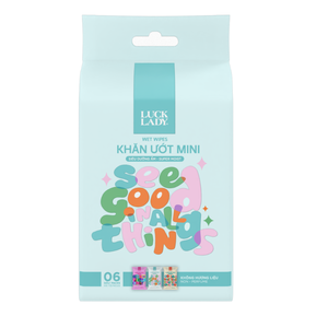 Pack of 6 Mini Bags of Luck Lady Mini Wet <b>Wipes</b> 10 Pieces Fragrance-Free Customized Mini Wet <b>Wipes</b> Outdoor <b>Travel</b> Tissue - Product Image 4