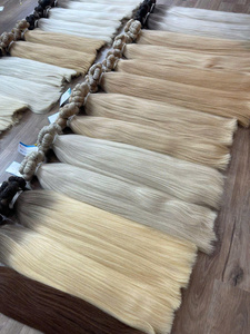 Extensiones de Cabello Humano Vietnamita Remy 100% Virgen, Precio de Fábrica al Por Mayor, Cabello Liso Natural a Granel, Cabello con Doble Trama a Máquina - Product Image 3