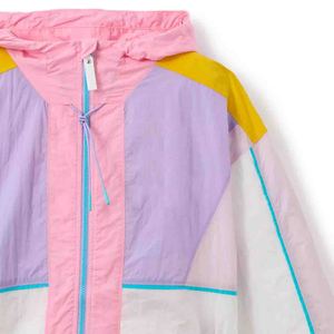 Men's Color Blocking <b>Racer</b> <b>Jacket</b> Stand Collar Zipper Closure Sporty Style Breathable Polyester Spring Wear <b>Jacket</b> - Product Image 4