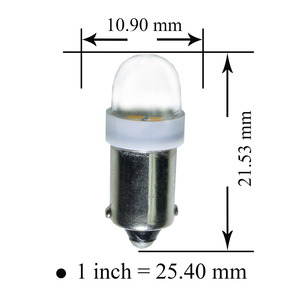 หลอดไฟ LED PA Ba9s T10 2 SMD เลนส์ใส ไม่เกิดแสงสะท้อน สำหรับเครื่องพินบอล ตู้คีบตุ๊กตา และเครื่องเล่นเกม - Product Image 4