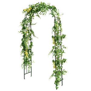 Arche de jardin en métal de 7,5 pieds pour la décoration extérieure et les plantes grimpantes, idéale pour les mariages - Product Image 1