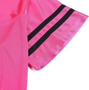Maillot de football américain bleu marine à col en V pour homme, respirant, en mesh, à manches courtes, pour équipe sportive - Product Image 5