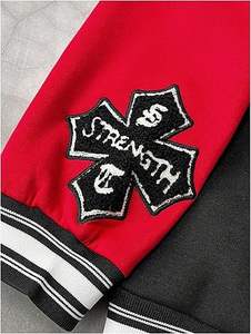 Veste d'hiver confortable pour homme, style Letterman, col montant, logo sur le devant, coupe-vent, haute qualité, écologique, à prix raisonnable - Product Image 3