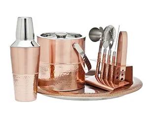 Seau à glace en cuivre, grands seaux à boissons, refroidisseur pour vin, bière, champagne, cocktails, pour la restauration, les bars, les fêtes, les événements en plein air - Product Image 1