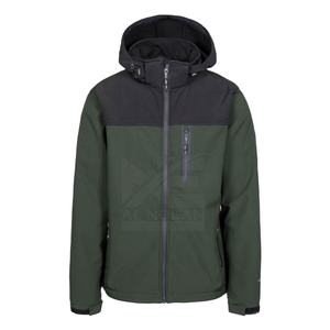 Men's High Street Windproof <b>Waterproof</b> Breathable Anti-UV Softshell <b>Jacket</b> Winter Hooded Front Logo Zipper Closure <b>Thin</b> Outdoor - Product Image 1