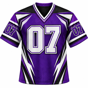 เสื้อฟุตบอลแบบตาข่ายสั่งทำขายส่ง แบบเรียบง่าย ผลิตจากโพลีเอสเตอร์ 100% แขนสั้น สำหรับขาย ผลิตโดย AMSEC INDUSTRY - Product Image 2