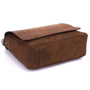 Porte-documents pour ordinateur portable en cuir véritable durable pour hommes - Sac à main de bureau pour cadres, utilisation quotidienne LLB-0347 - Product Image 3