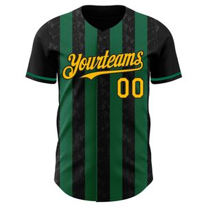 Breathable 100% Polyester Printed Short Sleeve Baseball Jersey Full Button Quick Dry Team Uniform for All Seasons - Product Image 6