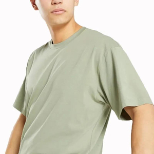 เสื้อยืดผู้ชายเรียบง่าย สวมใส่สบาย ขายดีประจำฤดูร้อน ผ้าฝ้ายสีพื้น ราคาส่งจากโรงงาน - Product Image 5
