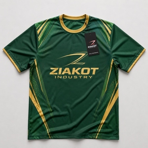 ZIAKOT industry New design Men's Custom Navy Neon Green-White Performance <b>T</b>-<b>Shirt</b> - Product Image 2