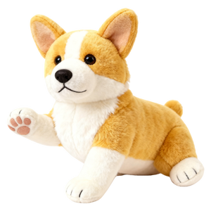 Peluche réaliste de chiot Samoyède blanc, douce et moelleuse, avec nœud papillon rouge - Product Image 4