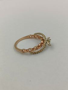Meilleur prix, bague en or rose 14 carats, diamant classique, taille brillant rond, bijoux élégants, bijoux fins, cadeau de mariage ou de fiançailles de luxe, vente en gros - Product Image 5