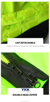 Impermeable reflectante para motocicleta, chaqueta de lluvia para motocicleta, traje de lluvia para hombre, impermeable para motocross.