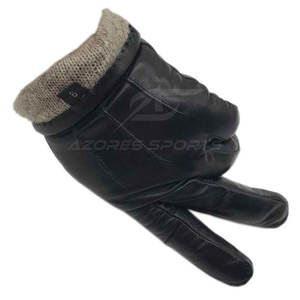 Gants tactiles en cuir décontractés pour hommes – Doux, chauds, écologiques, longueur poignet, pour l'hiver - Product Image 4