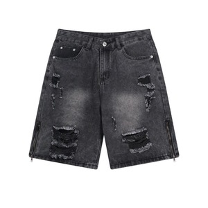 Pantalones Cortos de Verano para Hombre, Estilo Hip Hop, Tejido de Punto, Estampados, 100% Algodón, Cintura Elástica, Corte Holgado, Impresión por Sublimación, Venta al Por Mayor Personalizada - Product Image 1