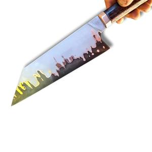 Cuchillo de Chef Damasco Hecho a Mano, Diseño Moderno, Mango de Madera, Cuchillo de Cocina Afilado, Precio Económico, Recién Llegado - Product Image 1