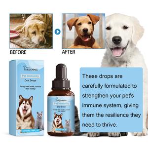 OEM/ODM PetHealthCare Gouttes immunitaires pour chiens Canneberge Oméga-3 Formule biologique Absorption rapide Toutes races - Sûr pour la santé digestive des chiots - Product Image 3