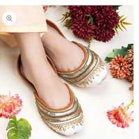 Chaussures plates Khussa pour femmes, dernières créations, prix bas, faible MOQ, chaussures indiennes Punjabi, chaussures de mariée, escarpins, dernières chaussures de mariage