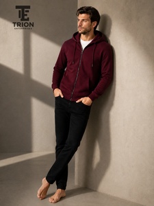Sudadera con capucha y cremallera para hombre, cómoda, con un estilo moderno, tela suave al tacto y una gran versatilidad para un estilo de vida activo e informal. - Product Image 5