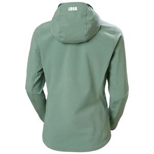 เสื้อแจ็คเก็ตเดินป่ากันน้ำกันลมสำหรับผู้หญิงคุณภาพสูงแบบ OEM สั่งทำพิเศษ ซิปเต็มตัว อุ่นสบาย เหมาะสำหรับออกกำลังกาย มีฮู้ด ผ้าแคนวาส สำหรับใส่กลางแจ้ง - Product Image 2