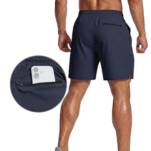 Pantalones Cortos de Algodón Lisos de Alta Calidad para Hombre, Cintura Elástica, Casuales de Verano, para Descansar, OEM, Logotipo Personalizado, Venta al por Mayor - Product Image 5