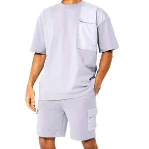 Ensembles courts personnalisables pour hommes, 100% coton molletonné, fabrication de vêtements respirants, design décontracté, vierges et unis, fabriqués au Pakistan - Product Image 6