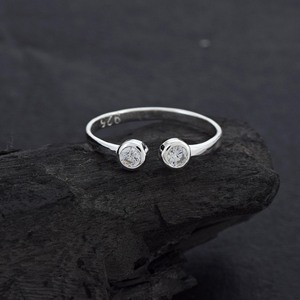 100% Pure 925 <b>Sterling</b> <b>Silver</b> Cuff <b>Ring</b> Natural Sapphire Amethyst Chrome CZ Citrine Gemstone <b>Adjustable</b> <b>Ring</b> Jewelry For Wedding - Product Image 2