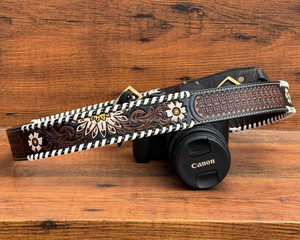 Wide Universal Adjustable <strong>Camera</strong> Shoulder Neck <strong>Strap</strong> Cowhide Leather <strong>Camera</strong> Belts for Nikon Canon <strong>DSLR</strong> Cameras <strong>Strap</strong> Accessories - Product Image 2