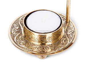 Quemador de Incienso de Latón con Diseño Ajustable para Velas T-Light o Carbón, Resina para Calentar, Fragancia para el Hogar y Regalo Espiritual - Product Image 2