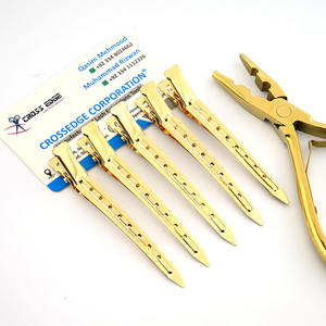 Clips de sectionnement des cheveux, outils d'extension de cheveux de salon, clips de coiffure et de séparation, clips à bec de canard, clips de coiffure en acier inoxydable - Product Image 5
