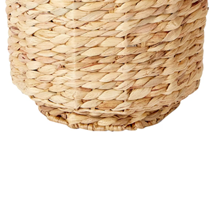 Woven Water Hyacinth Plant Pot, Floral Pattern <b>Flower</b> <b>Basket</b> <b>for</b> Indoor Living Room & Outdoor Garden - Wholesale Boho Style - Product Image 3