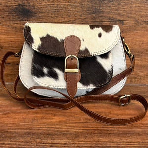 Sacs à main en cuir de vachette véritable pour femmes, nouveau design, sac à main élégant et décontracté, sacs occidentaux en cuir véritable - Product Image 2