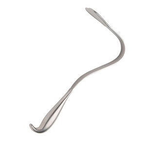 Retractor Splanchínico Harrington Manual con Hoja Flexible Ligeramente en Forma de Corazón, Instrumento Quirúrgico en Ángulo Recto CE Dentavex DC-S-9 - Product Image 1