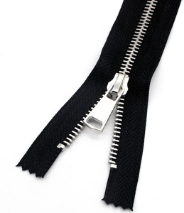 Non-Separating Metal <b>Zipper</b> for Bags #3 Silver Metal Closed End <b>Zippers</b> for Purses - Product Image 2