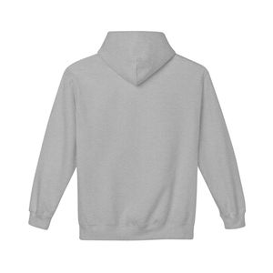 Sudadera con Capucha Unisex Gris Claro 1938, Bordada, Manga Larga, Bolsillo Canguro, Capucha con Cordón, Sudadera Informal de Forro Polar - Product Image 6