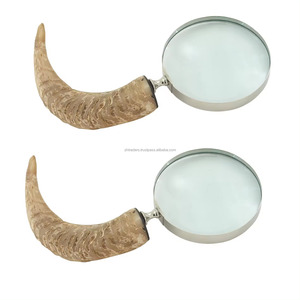 Mango Níquel Lupa Cuerno de búfalo Latón Lupa de mano 2025 ModelCuerno de búfalo Cuerno de mano Lupa de mano - Product Image 3