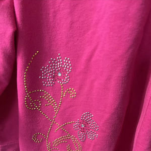 Sudadera con Capucha Personalizada con Logotipo de Pedrería, 100% Algodón, Forro Polar, Ropa Urbana de Invierno, 2 Piezas, Fabricante de Prendas - Product Image 4