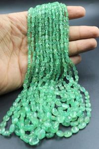 พลอยมรกตธรรมชาติคุณภาพ AAA จากแซมเบีย รูปทรงวงรีเรียบ สำหรับทำเครื่องประดับ - Product Image 5