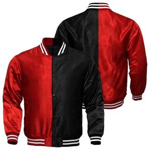 Chaqueta Bomber Deportiva Unisex Personalizada con Logotipo Bordado, Tejido Satinado, Ecológica, Resistente al Viento, Estilo Varsity de Béisbol y Baloncesto - Product Image 6
