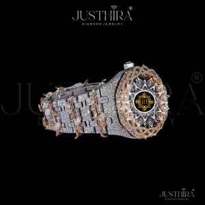 Luxury Two Tone Men's Stainless Steel Iced Diamond Analog Wrist <b>Watch</b> VVS Moissanite Glass Water Resistant 42mm <b>Mechanical</b> <b>Watch</b> - Product Image 2