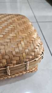 Handwoven <b>Bamboo</b> Food Box Natural Gift Packaging Storage <b>Container</b> Eco Friendly Food Storage Basket Supplier - Product Image 2