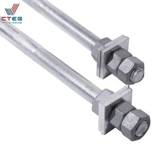 Tiges filetées à double extrémité, boulons à tête cylindrique galvanisés à chaud pour l'installation d'acier de construction - Product Image 1