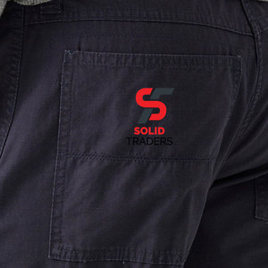 Pantalon de travail professionnel Solid Trader, design maître, tissu épais, coutures doubles, style utilitaire, pantalon cargo - Product Image 5