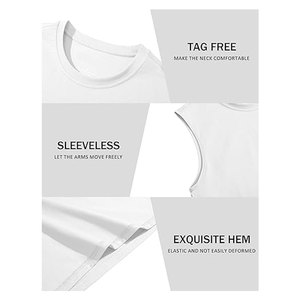 เสื้อกล้ามออกกำลังกายผู้ชาย ผ้าฝ้าย ซับเหงื่อ ระบายอากาศ เหมาะสำหรับเล่นกีฬา ฟิตเนส เพาะกาย ใส่ได้ในฤดูร้อน - Product Image 5