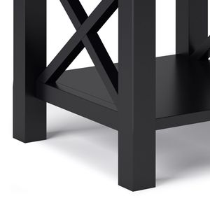 Kitchener <b>Black</b> <b>End</b> <b>Table</b> Stylish Nightstand for Home Decor - Product Image 4