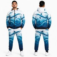 Ensemble de survêtement professionnel pour homme, motif camouflage Dark Shadow, tissé, lourd, avec fermeture éclair intégrale, idéal pour le sport et la sublimation
