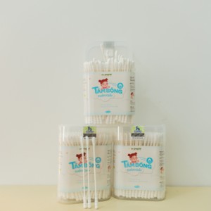 Hisopos de Algodón Suave de Doble Punta con Mango de Papel de la Marca Dr. Papie, OEM/ODM, Seguros para Oídos/Nariz, Artículos para Bebés Recién Nacidos y Niños Pequeños - Product Image 5